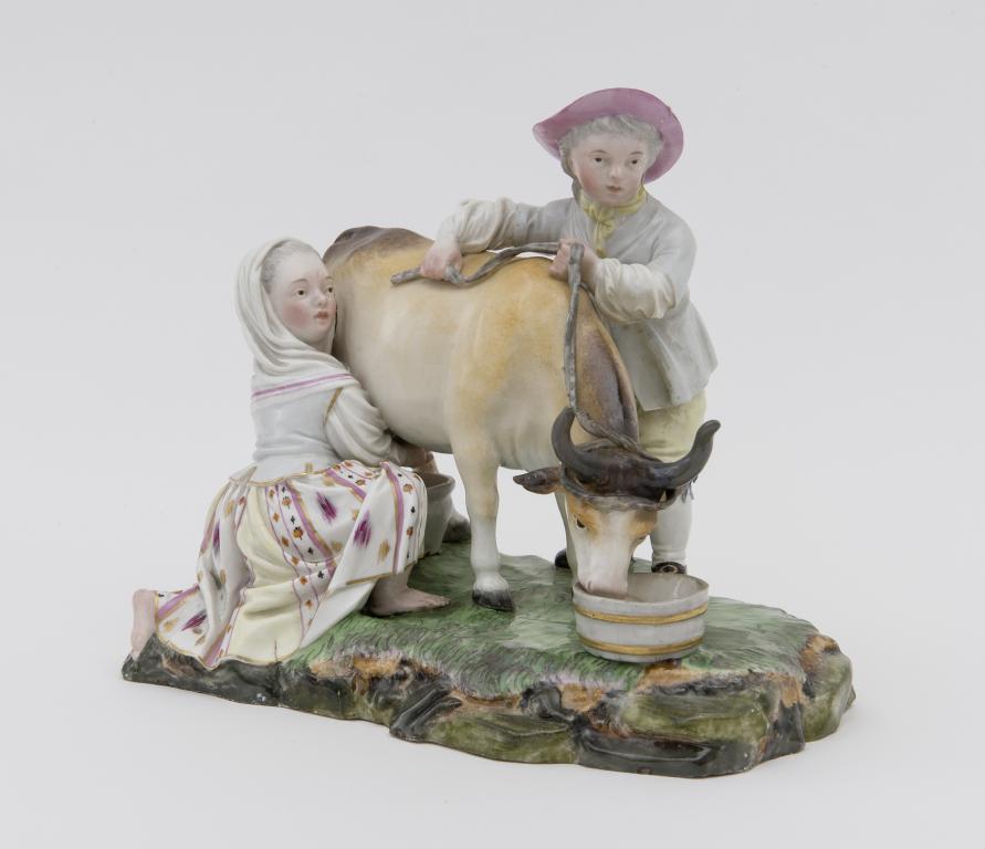 Melkendes Paar, Höchster Porzellan um 1770 © HMF, Horst Ziegenfusz
